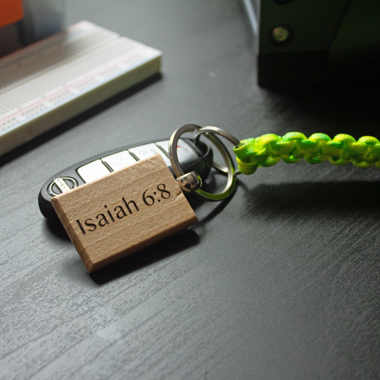 Isaiah 6:8 Verse Keychain