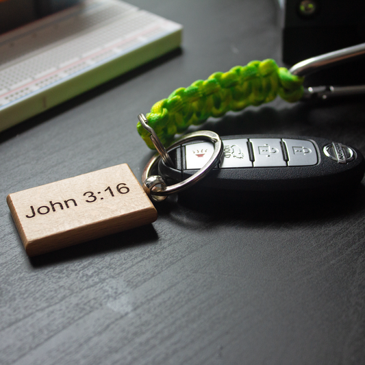 John 3:16 Verse Keychain