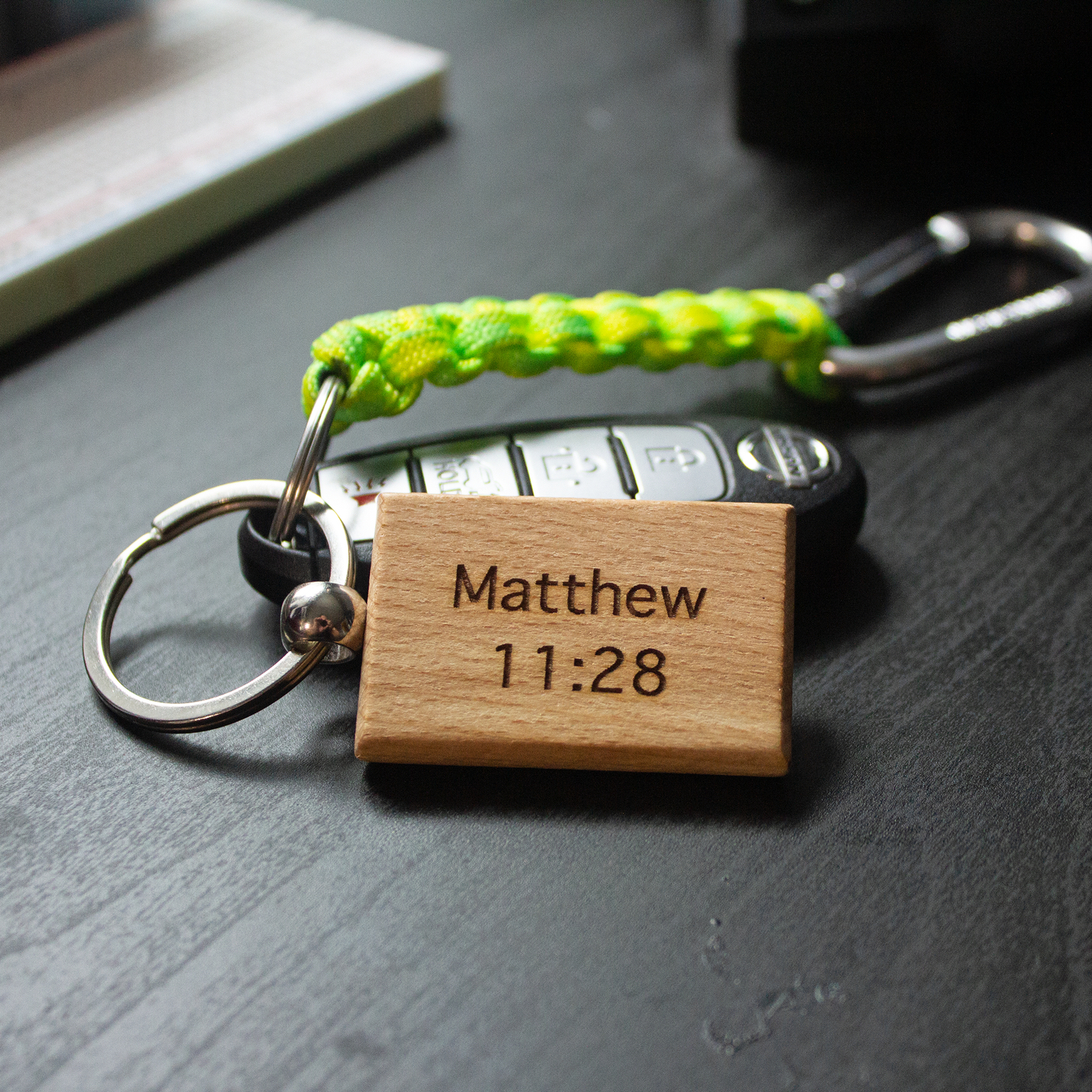 Matthew 11:28 Verse Keychain