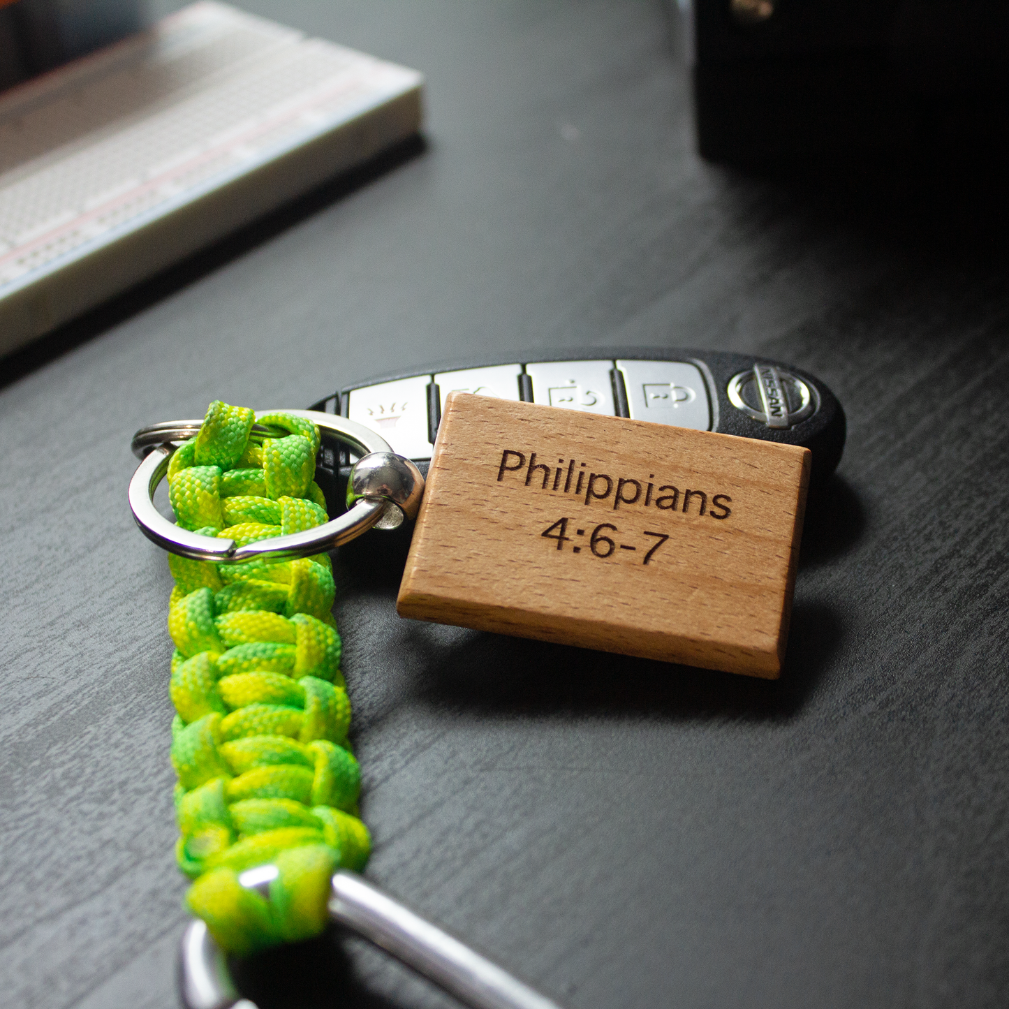 Philippians 4:6-7 Verse Keychain