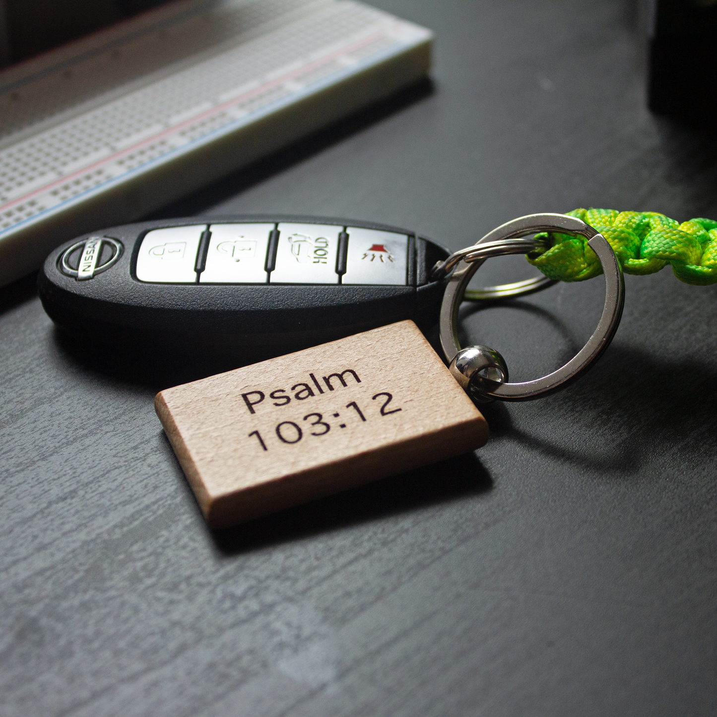 Psalm 103:12 Verse Keychain