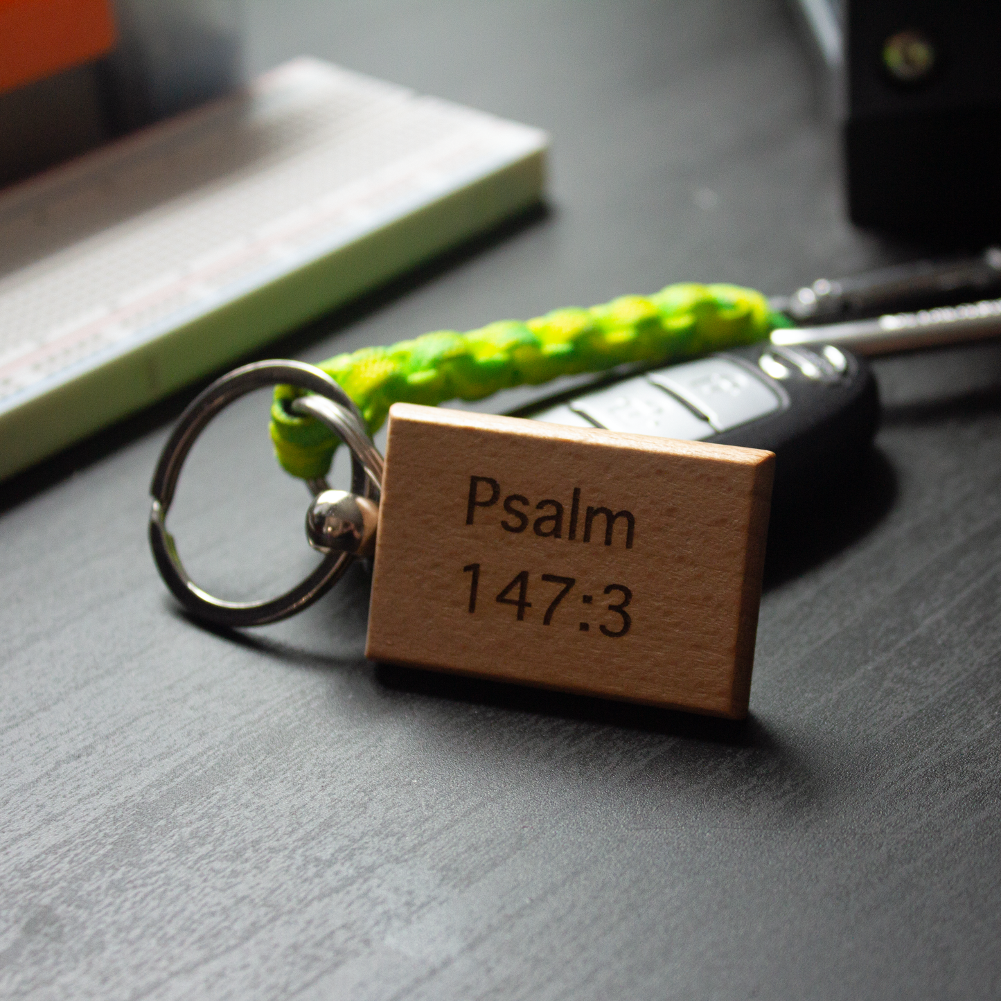 Psalm 147:3 Verse Keychain